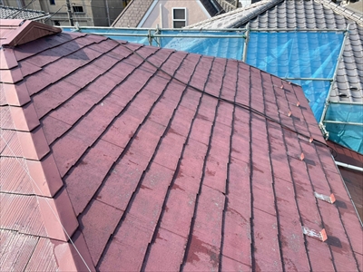 杉並区荻窪にてスレート屋根の塗装工事を行わせていただきました